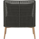Andria Arashi Black Outdoor Lounge Chair